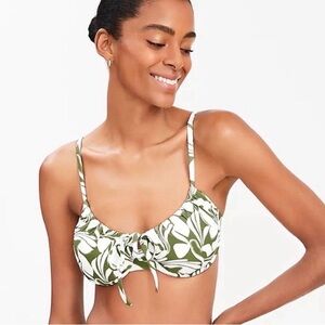 LOFT Beach Swirl underwire bikini top size XS